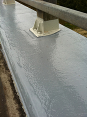 Étanchéité résine — couche de protection sur tablier