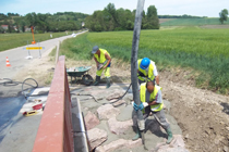 Chantier de réparation d'ouvrage d'art en Moselle